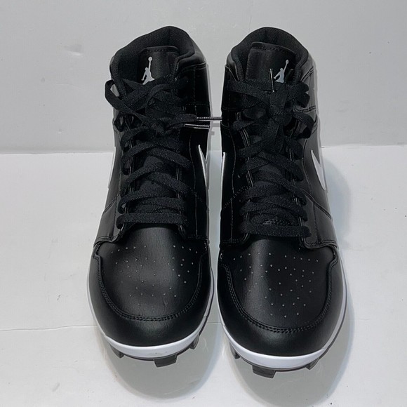 Air Jordan 1 Retro MCS Baseball Cleats Black Molded MEN'S 10 AV5354-001 NEW - Picture 6 of 15